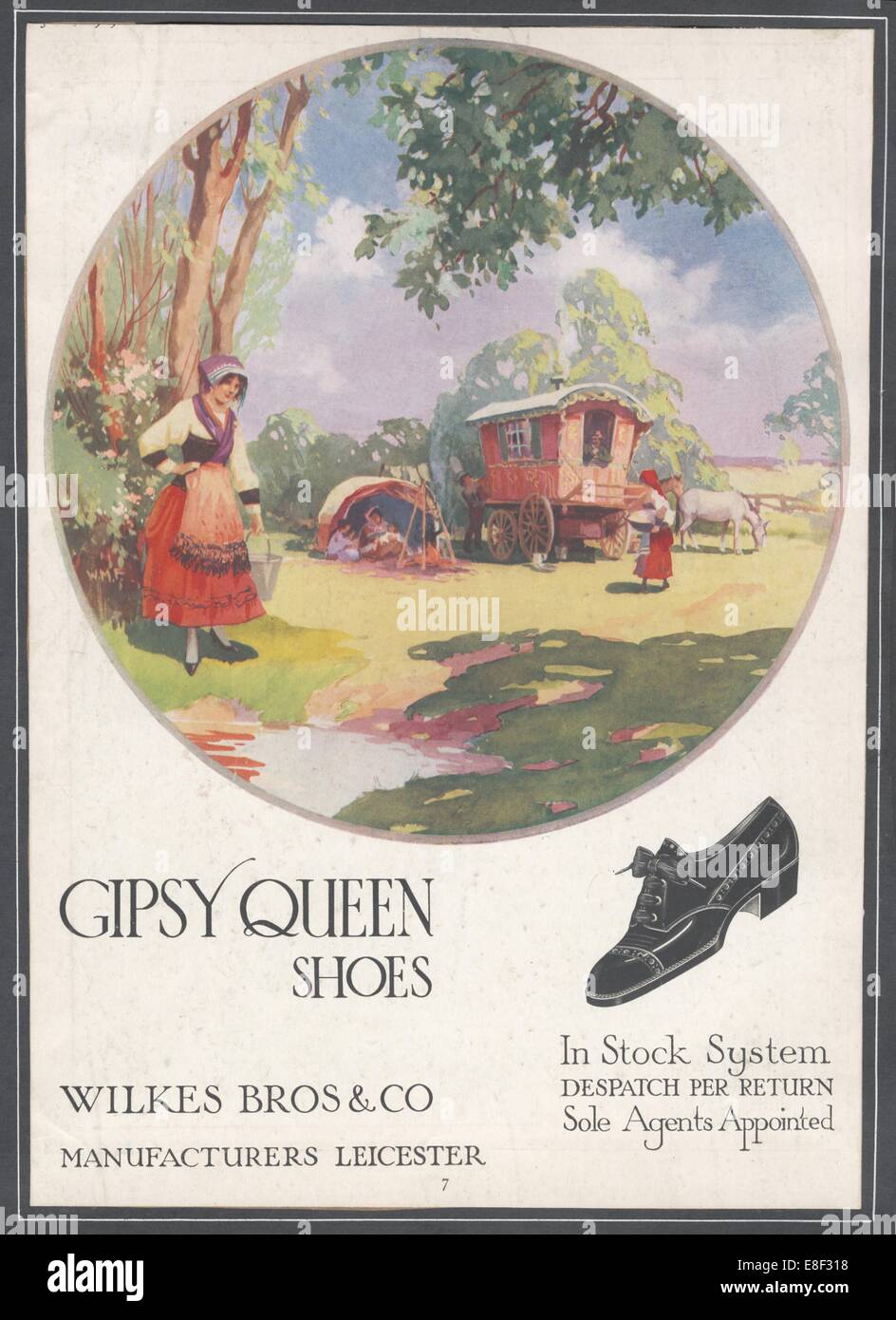 Gipsy Queen Zapatos, c1920s. Artista: Wilfred Freidora Fotografía de stock  - Alamy