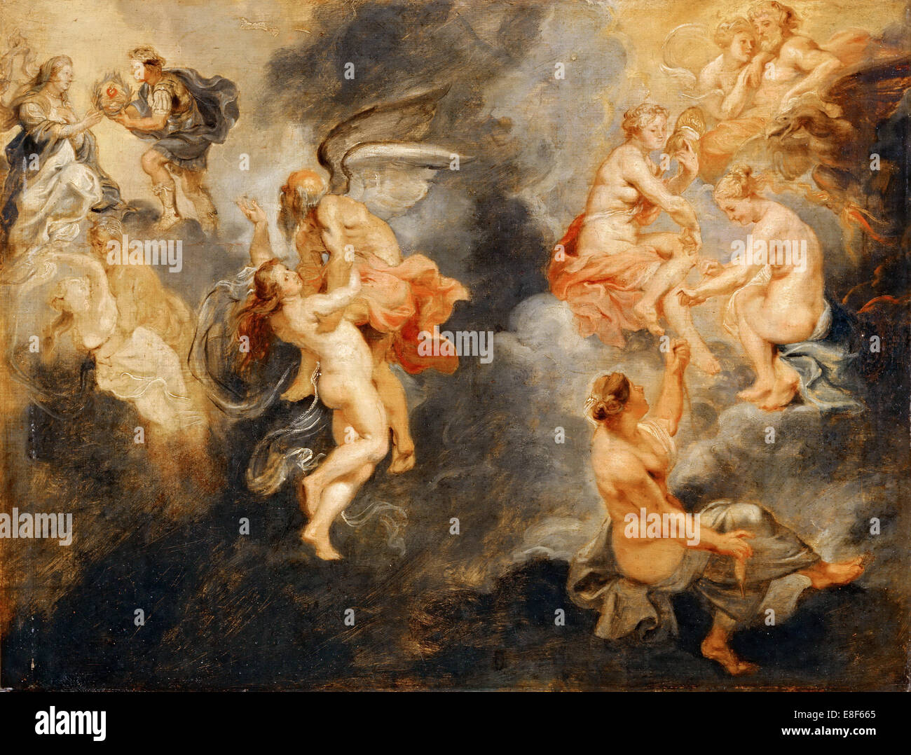 El triunfo de la verdad (La Marie de Médicis ciclo). Artista: Rubens, Pieter Paul (1577-1640) Foto de stock
