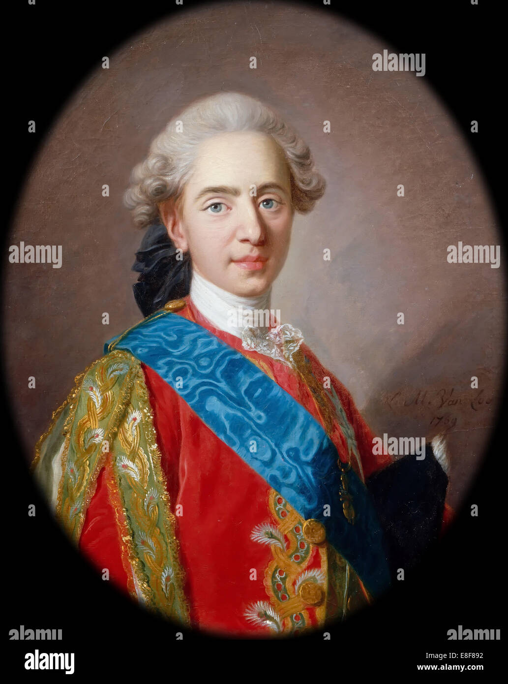 Louis-Auguste, Duc de Berry (1754-1793), futuro Luis XVI, Rey de Francia. Artista: Van Loo, Louis Michel (1707-1771) Foto de stock