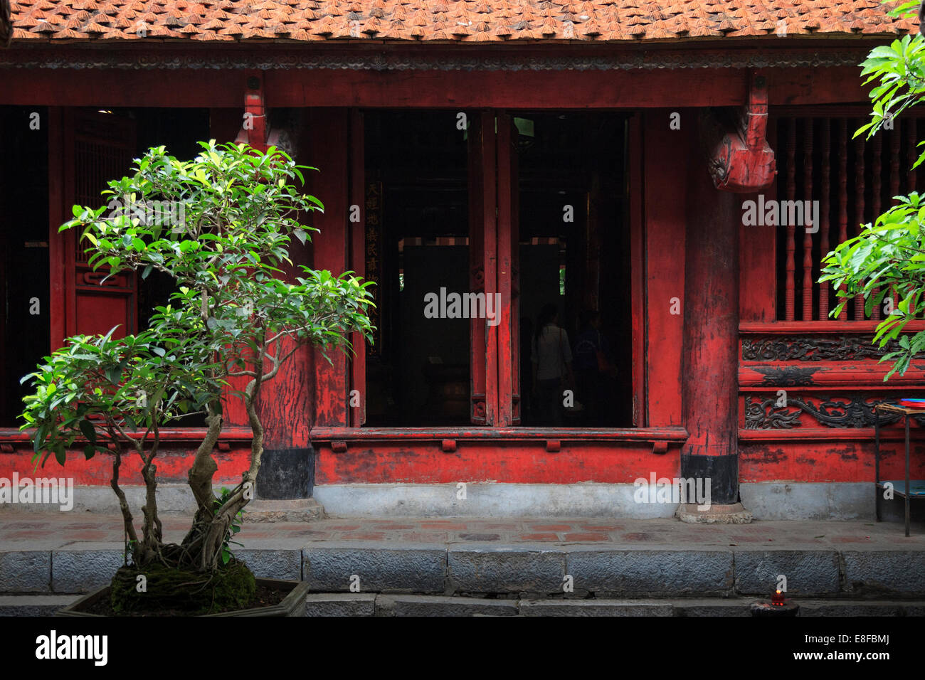 Vietnam, Hanoi, Templo de la literatura Foto de stock