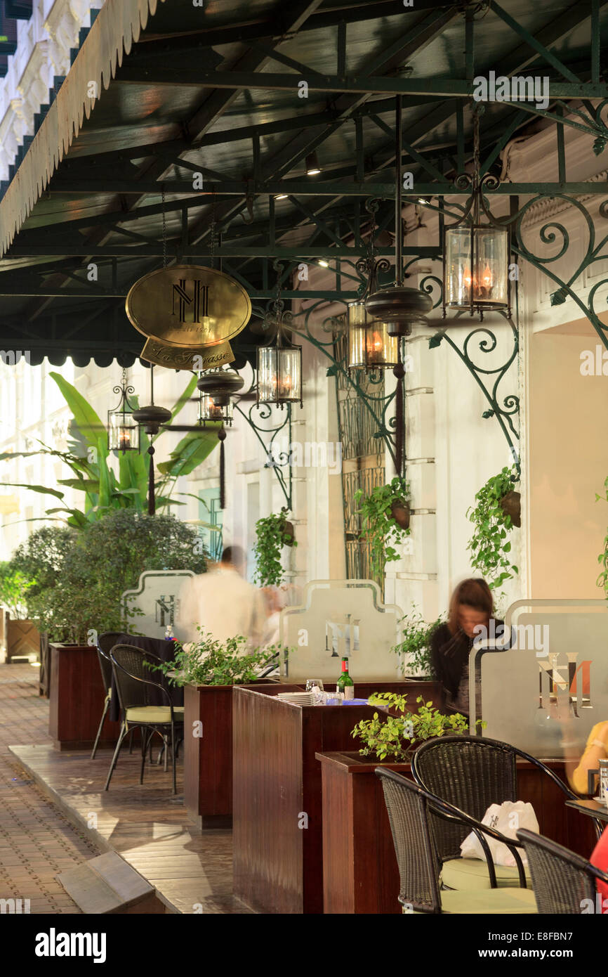 Vietnam, Hanoi, el French Quarter, el histórico Hotel Sofitel Metropole Foto de stock