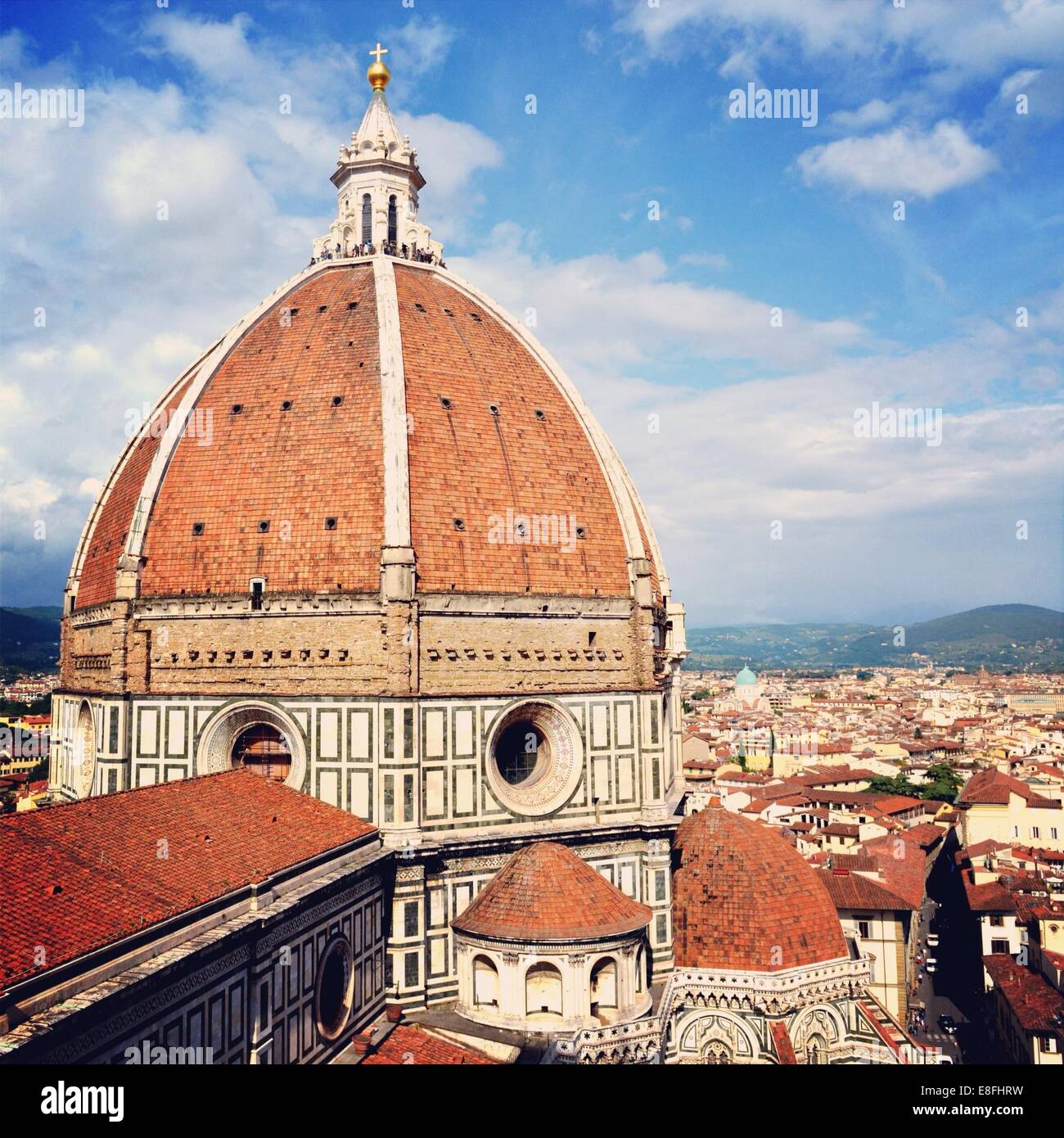 Italia, Toscana, Florencia, la cúpula de la Catedral de Florencia Foto de stock