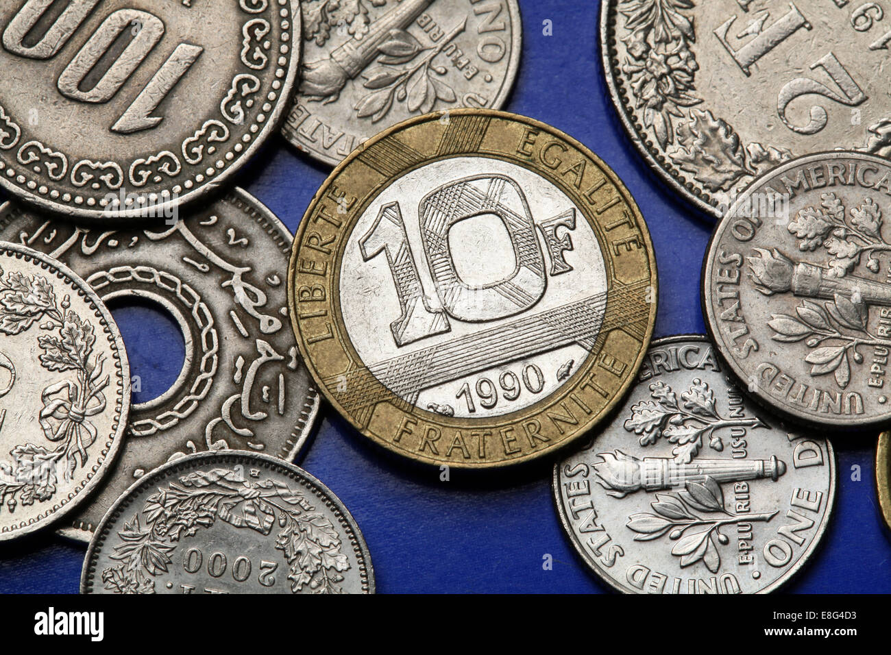 Monedas de Francia. Antigua moneda de 10 francos franceses Fotografía de  stock - Alamy