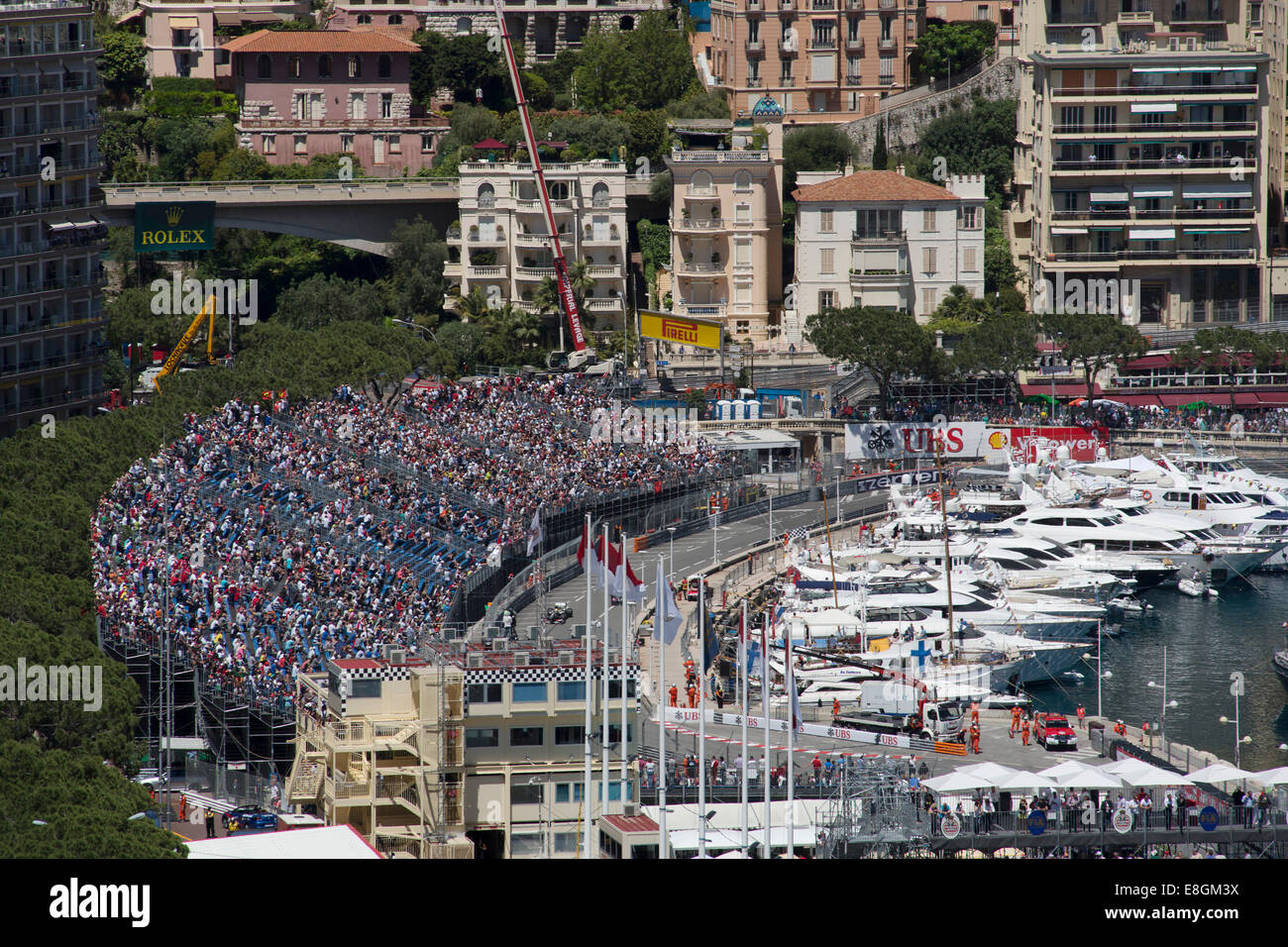 La Fórmula 1, el Grand Prix de Mónaco, Puerto Hércules, Montecarlo, Mónaco, Cote d'Azur Foto de stock