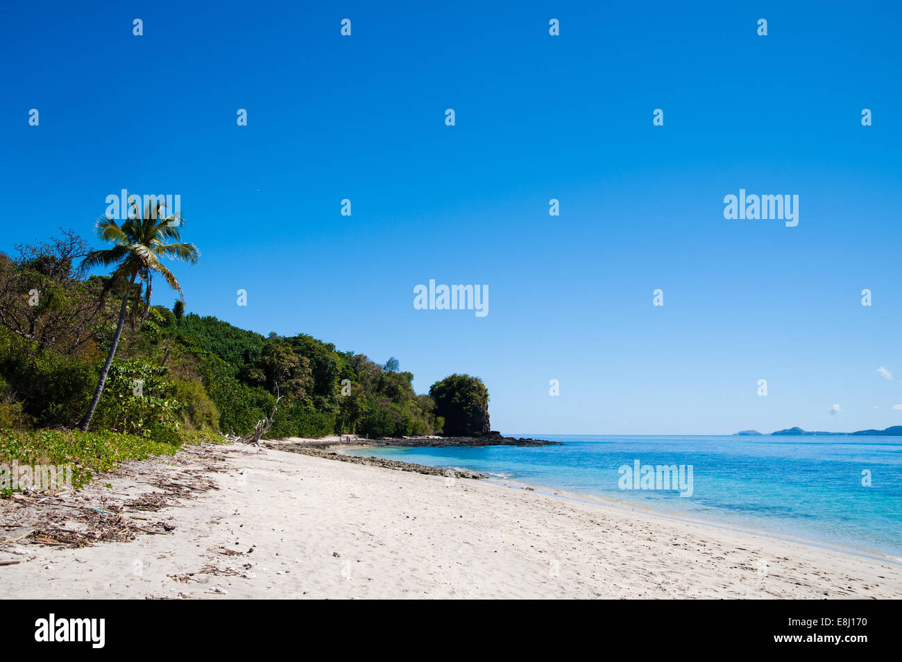 La playa de la isla de Nosy Be, Madagascar, Foto de stock