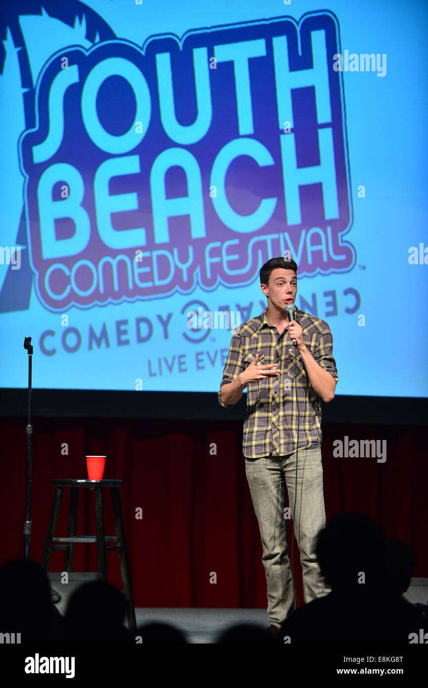 El Meltdown South Beach Comedy Festival en Fillmore Miami Beach ofrece: Hampton Yount donde: Miami Beach, Florida, Estados Unidos Cuándo: 06 Abr 2014 Foto de stock