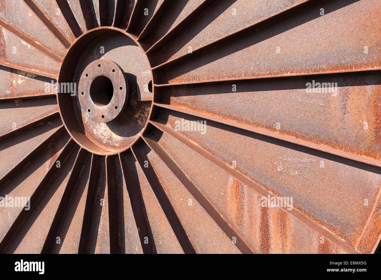 Piezas de hierro oxidado, Foto de stock