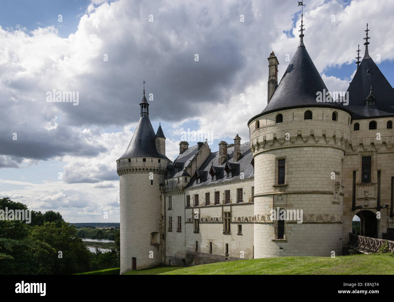Castillo de Chaumont-sur-Loire - Francia Foto de stock