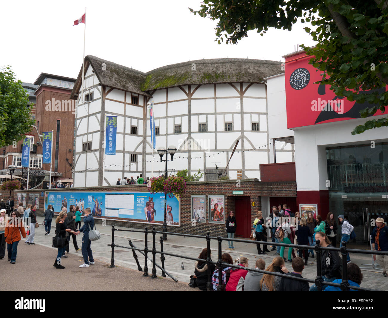 El Shakespeare's Globe Theatre, Londres, Reino Unido. Foto de stock