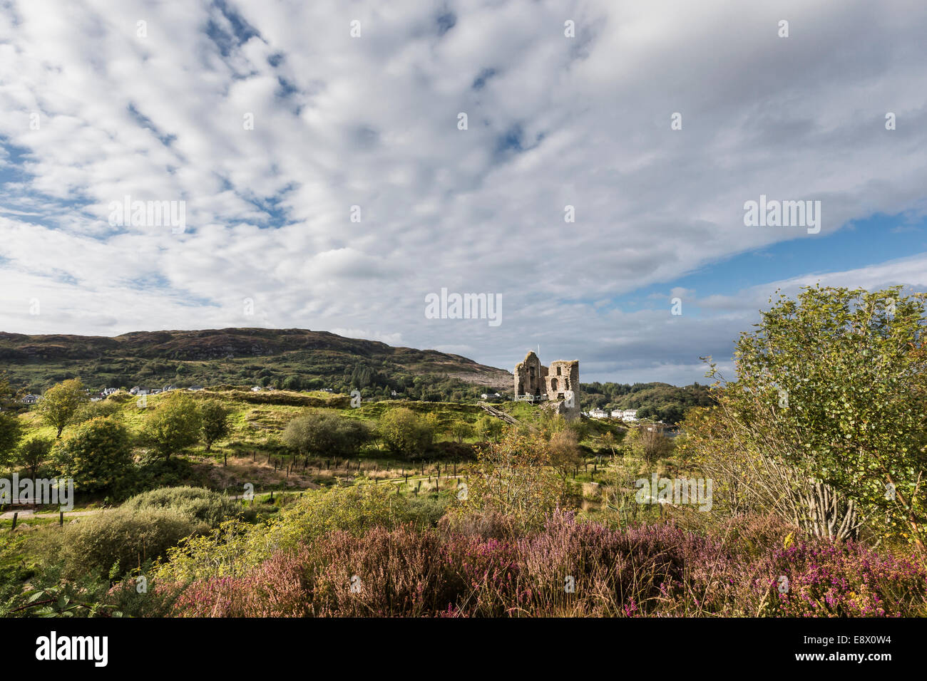 Tarbert Castillo en Occidente Argyll, Escocia. Foto de stock