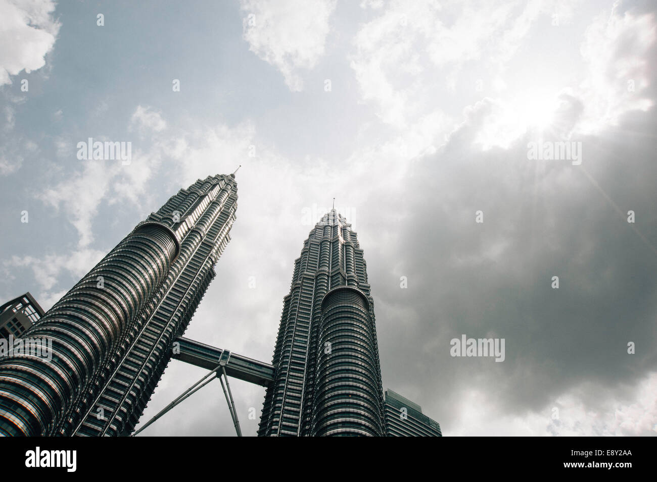 Torres Petronas, Kuala Lumpur. Foto de stock