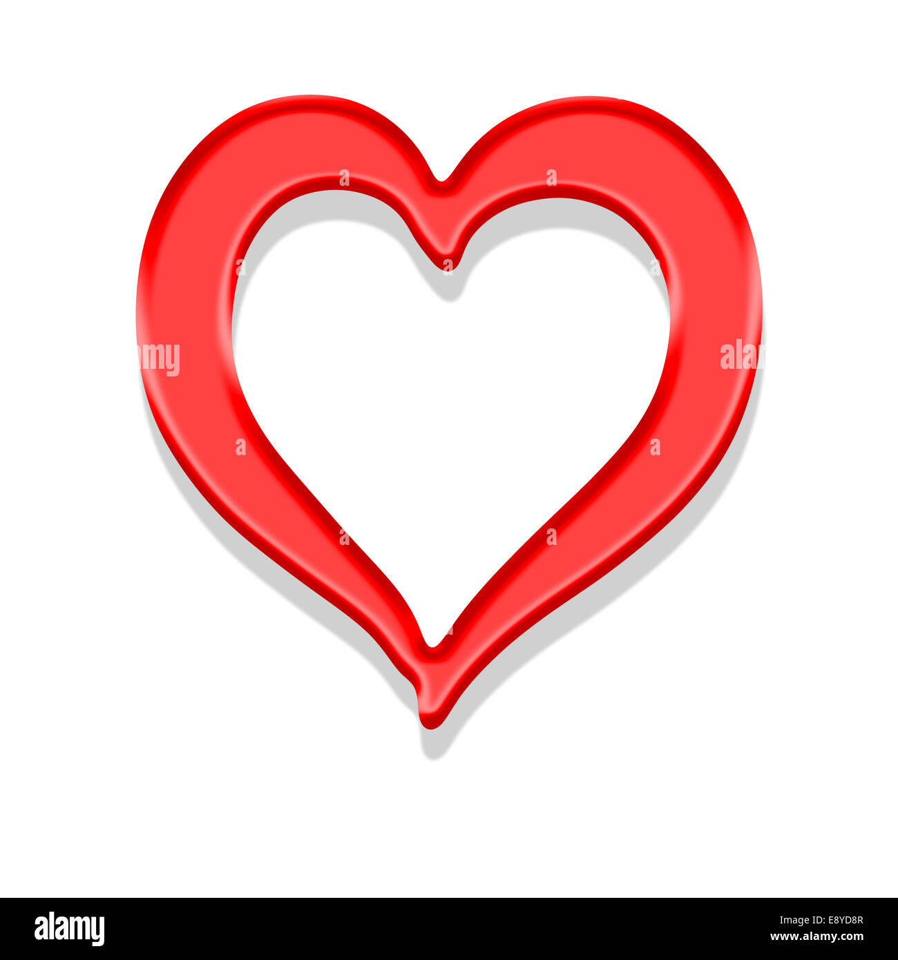 corazón rojo Foto de stock