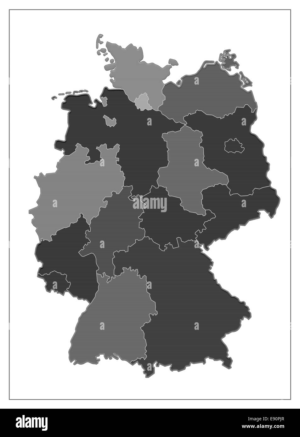 Mapa de alemania occidental fotografías e imágenes de alta resolución