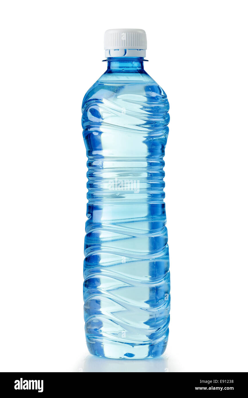 El plástico policarbonato botella de agua mineral. Foto de stock