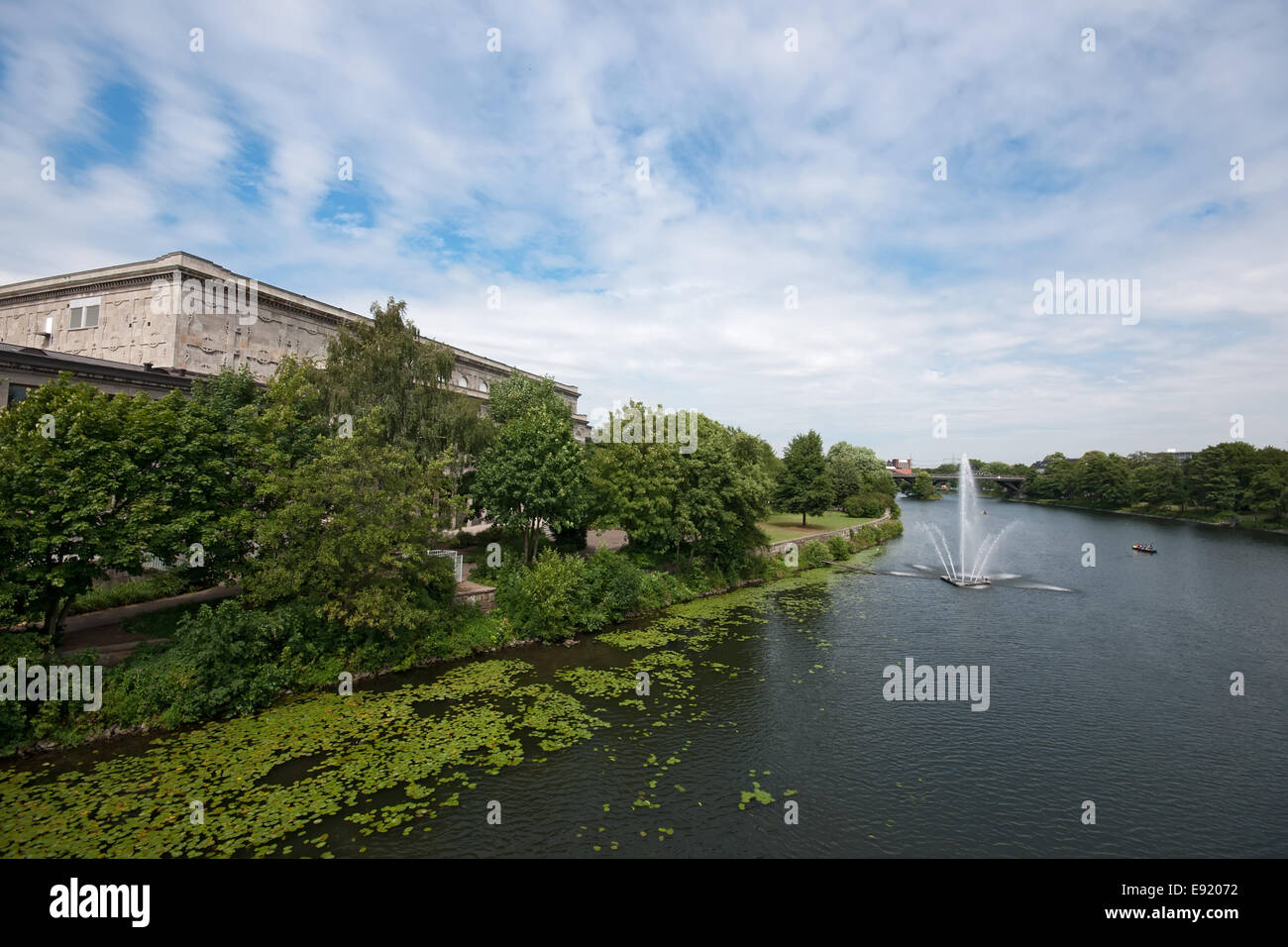 Ayuntamiento por la cuenca del Ruhr en Muelheim, Alemania Foto de stock