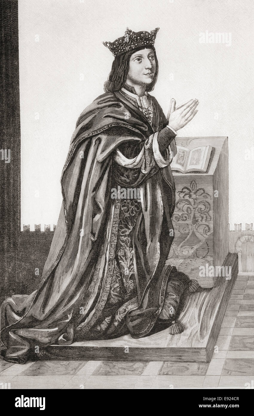 Fernando II de Aragón, Fernando el Católico, 1452 - 1516. Rey de Sicilia y de Aragón, rey consorte de Castilla como Fernando V Foto de stock