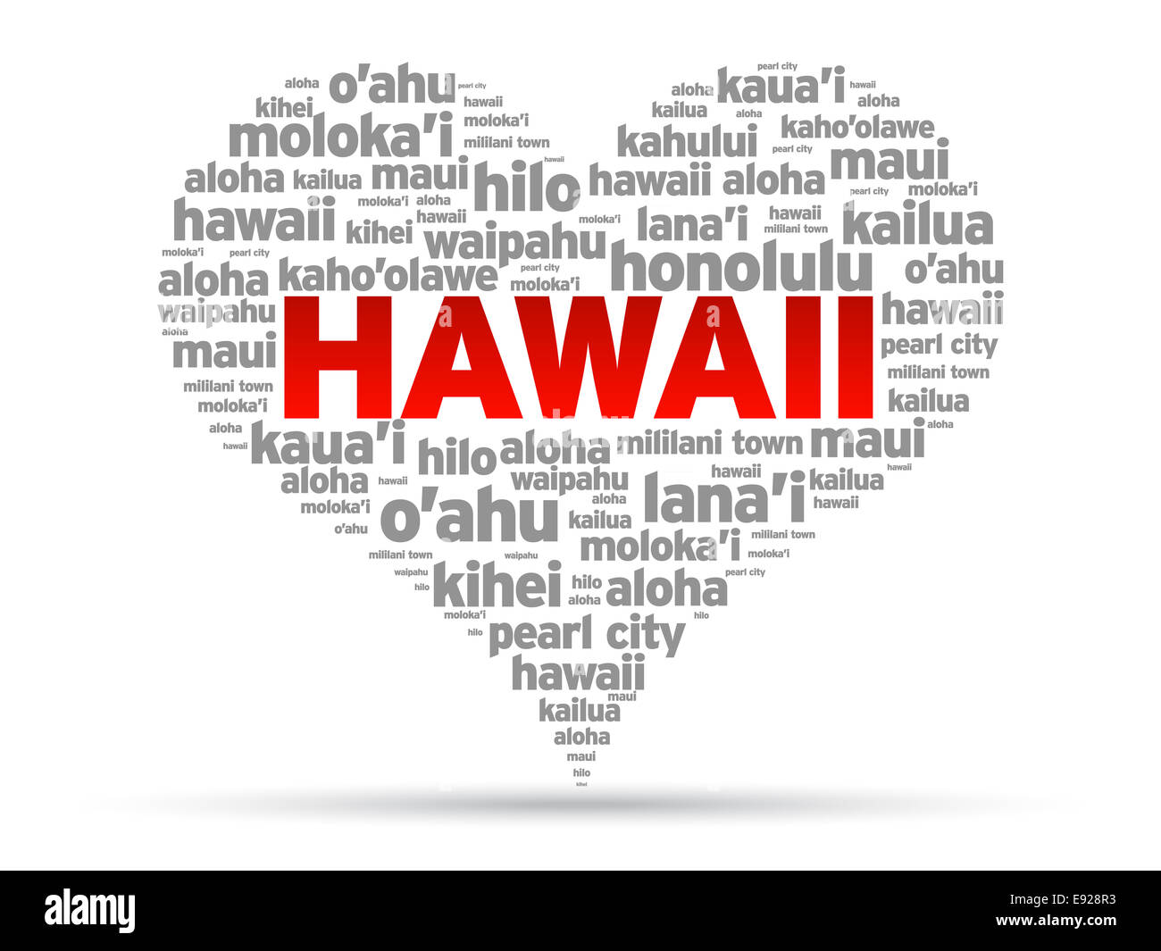 Me encanta Hawaii Foto de stock