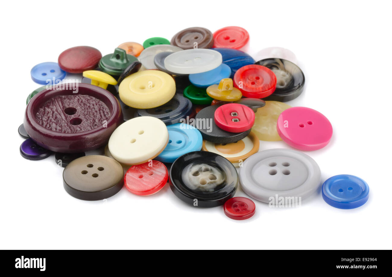 Coser botones Foto de stock