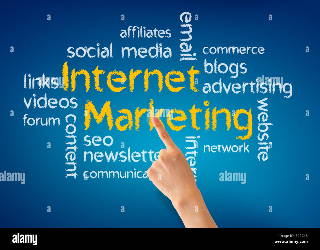 Internet Marketing Foto de stock
