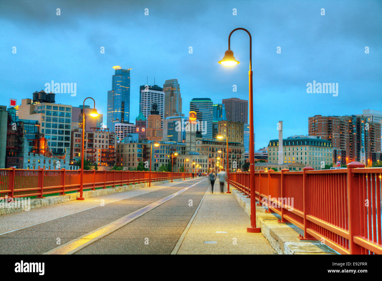 El centro de Minneapolis, Minnesota Foto de stock