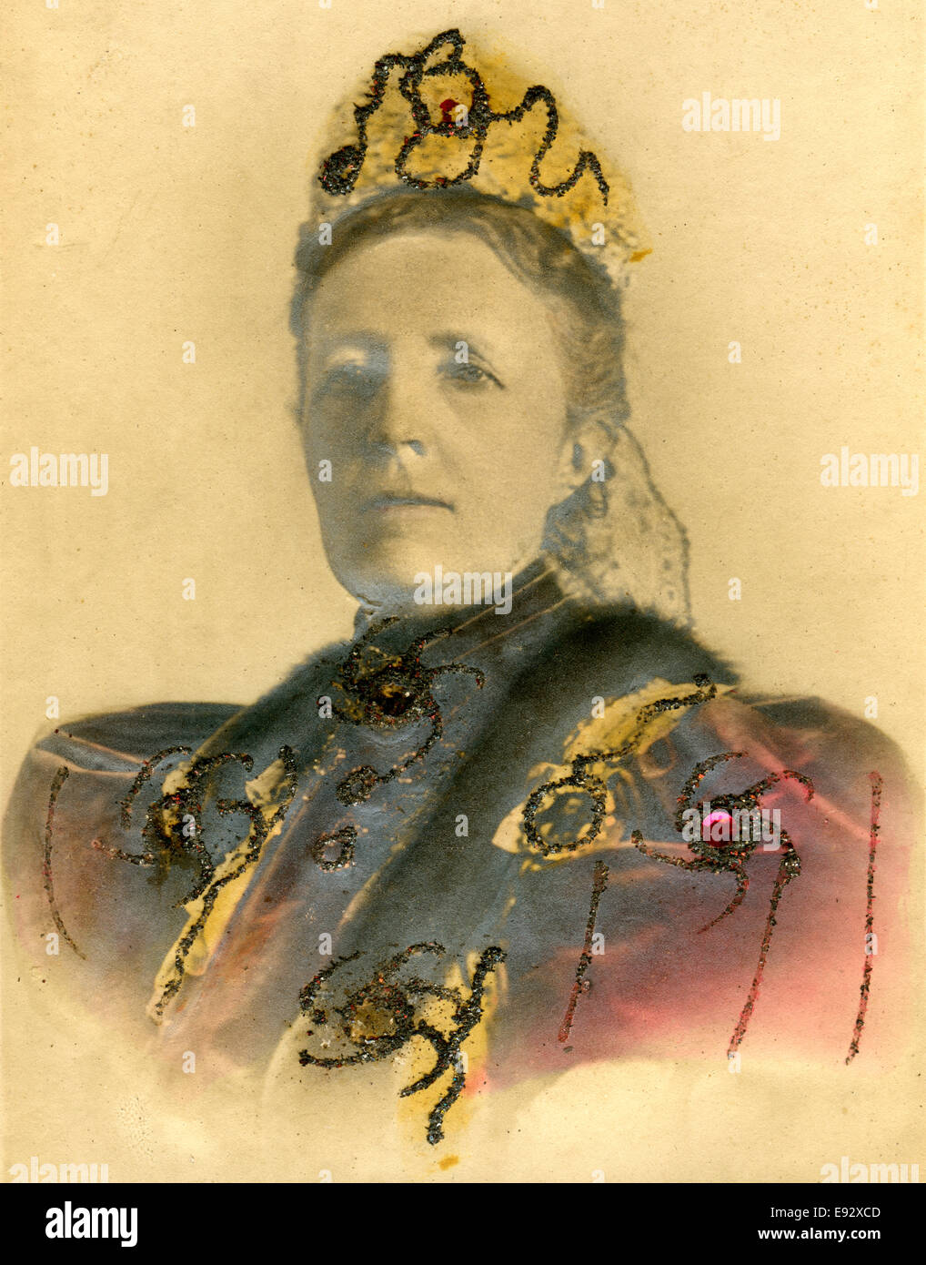 Sofía de Nassau (1836-1913), reina consorte de Suecia, Retrato, circa 1900 Foto de stock