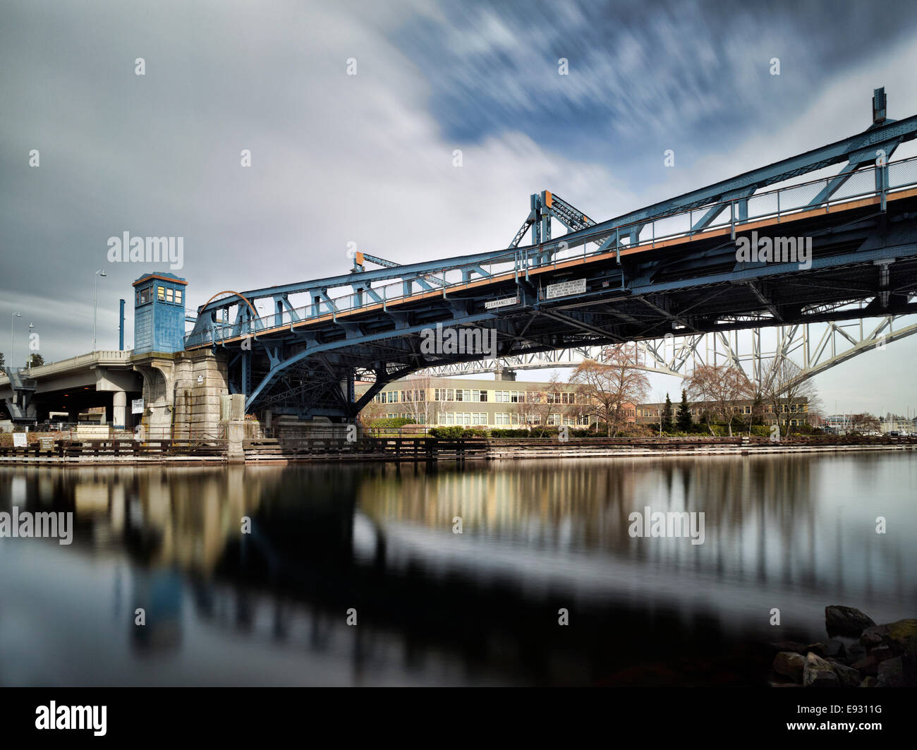 Fremont Puente en Seattle Washington Foto de stock