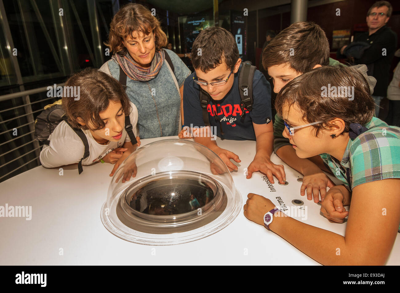 Italia Turín Piamonte Pino Torinese Inauguración de la nueva zona de museos del Museo de Turín planetario astronomía y espacio INFINI.Al 17 de octubre de 2014 Foto de stock