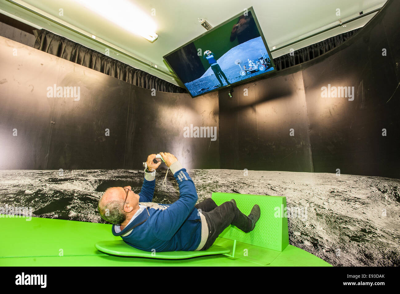 Italia Turín Piamonte Pino Torinese Inauguración de la nueva zona de museos del Museo de Turín planetario astronomía y espacio INFINI.Al 17 de octubre de 2014 Foto de stock
