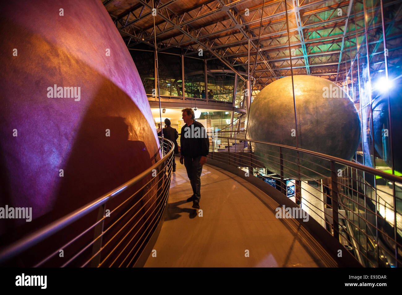Italia Turín Piamonte Pino Torinese Inauguración de la nueva zona de museos del Museo de Turín planetario astronomía y espacio INFINI.Al 17 de octubre de 2014 Foto de stock