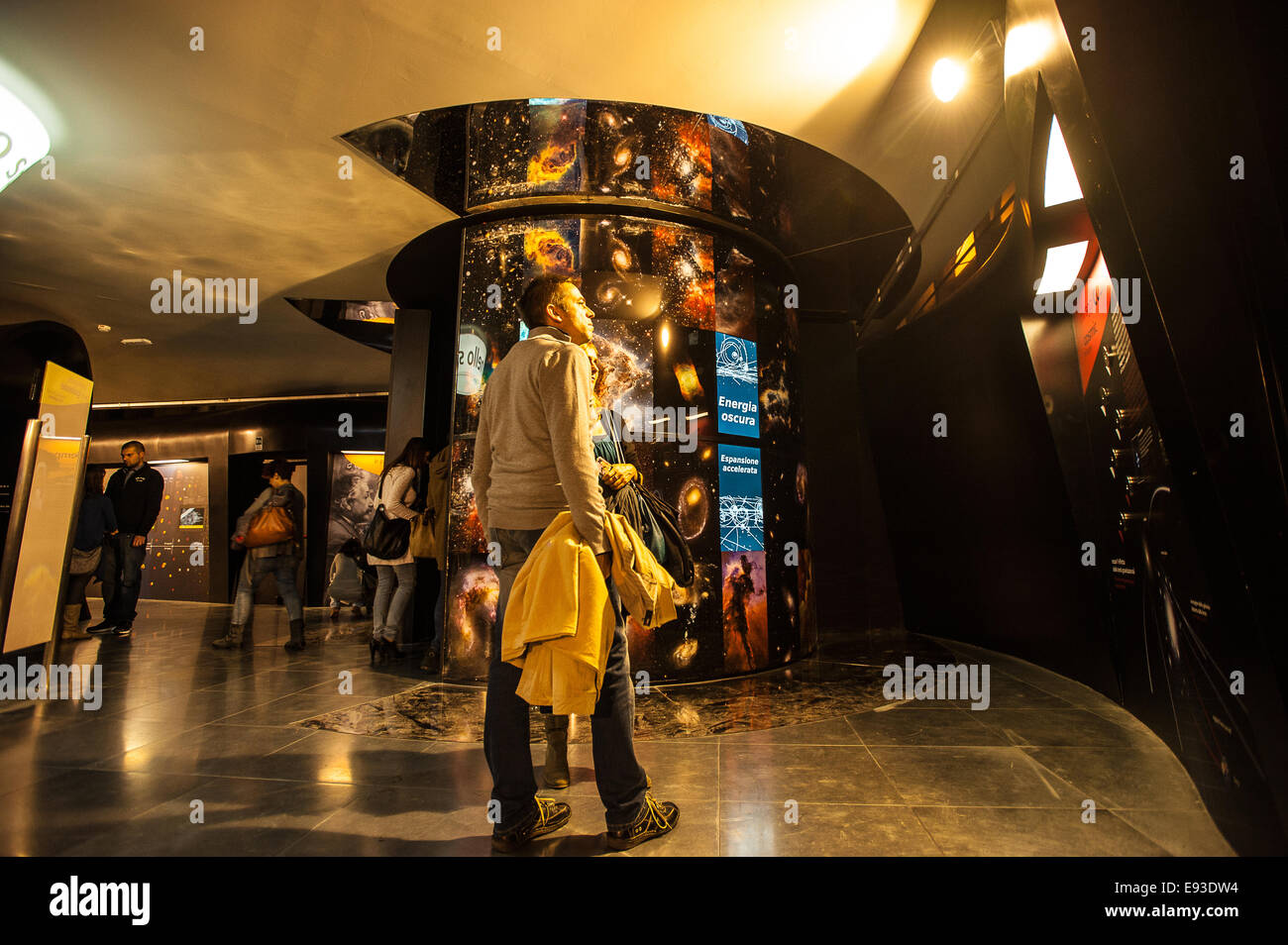 Italia Turín Piamonte Pino Torinese Inauguración de la nueva zona de museos del Museo de Turín planetario astronomía y espacio INFINI.Al 17 de octubre de 2014 Foto de stock