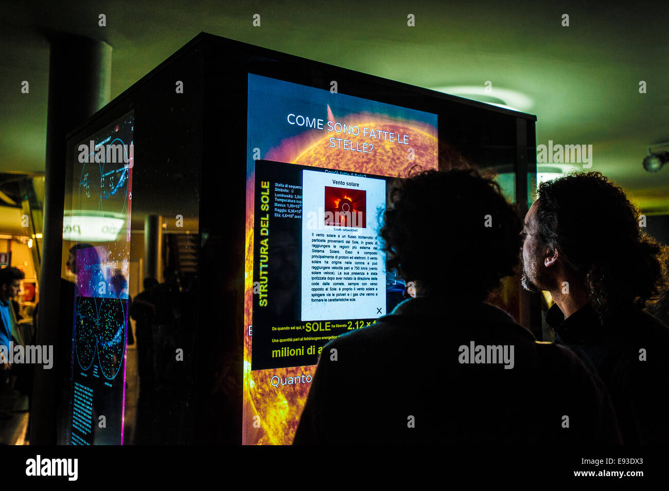 Italia Turín Piamonte Pino Torinese Inauguración de la nueva zona de museos del Museo de Turín planetario astronomía y espacio INFINI.Al 17 de octubre de 2014 Foto de stock