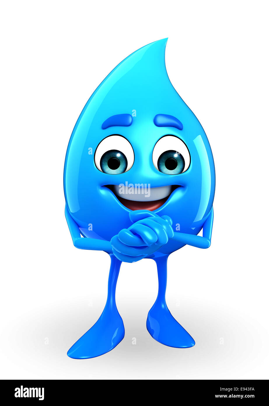 Personaje de dibujos animados de una gota de agua es feliz Fotografía de stock - Alamy Personaje de dibujos animados de una gota de agua es feliz Fotografía de stock - Alamy