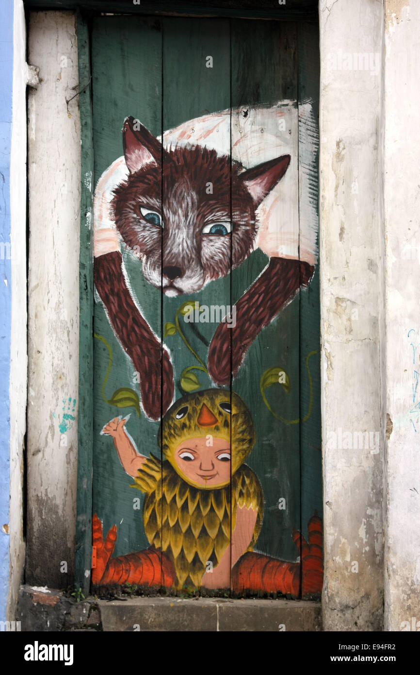 Arte en la calle, en Bogotá, Colombia Foto de stock