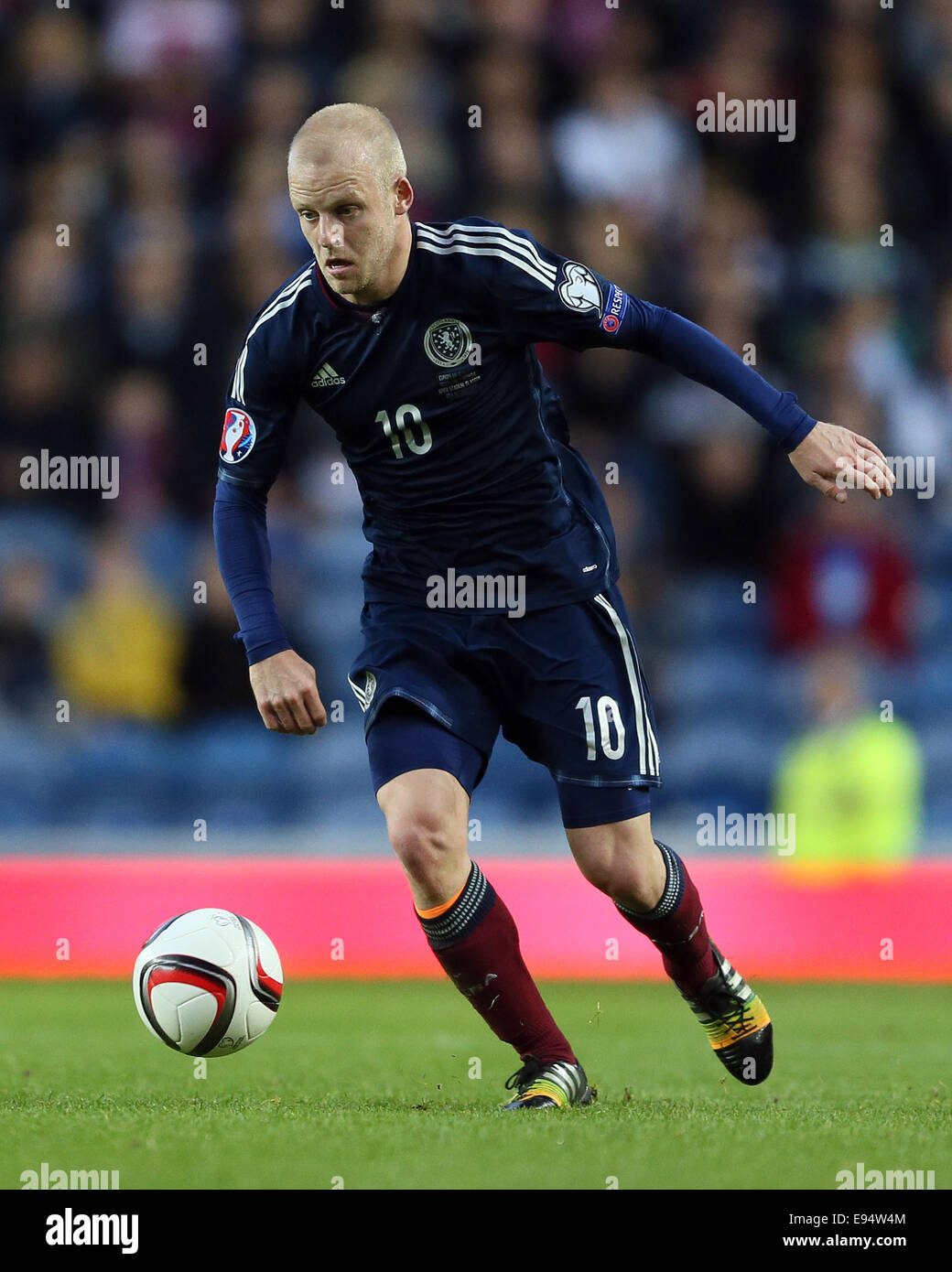 Glasgow, Reino Unido. 11 Oct, 2014. Steven Naismith de Escocia - Euro 2016 Clasificación: Escocia vs Georgia - Ibrox Stadium - Glasgow - Escocia - 11 de octubre de 2014 - © Simon Bellis/Sportimage/CSM/Alamy Live News Foto de stock