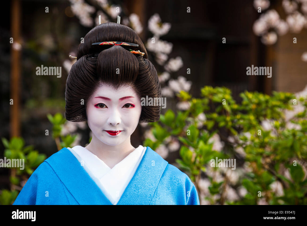 Los geisha Geisha en el barrio de Gion, Kioto, Japón Foto de stock
