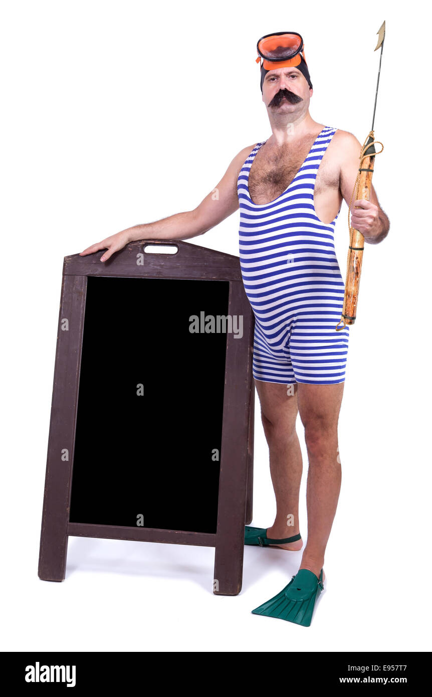 Hombre en traje de baño chistoso fotografías e imágenes de alta resolución  - Alamy