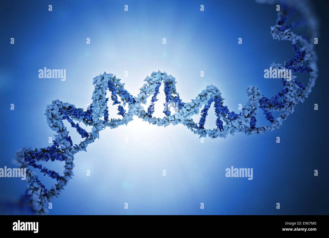 Modelo de DNA Genetics - Ilustración Foto de stock