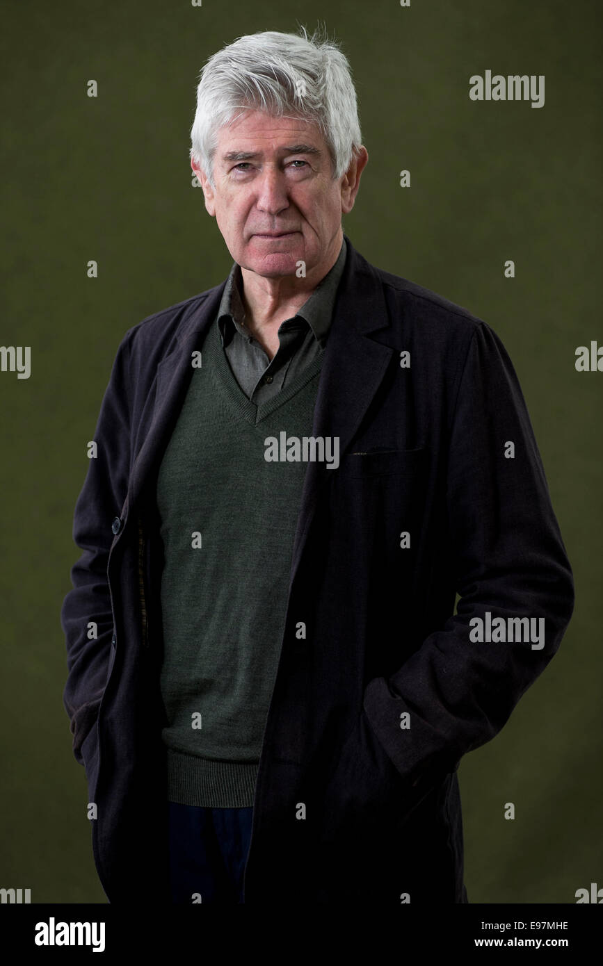 Artista Alexander Moffat aparece en el Edinburgh International Book Festival. Foto de stock