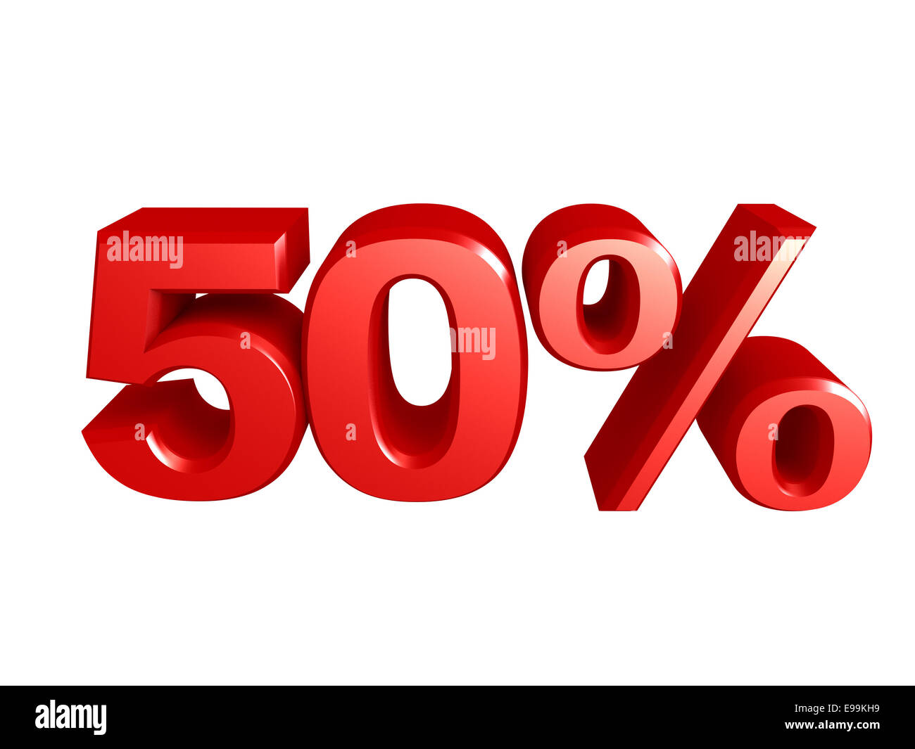El número 50% y en el icono de porcentaje Fotografía de stock - Alamy