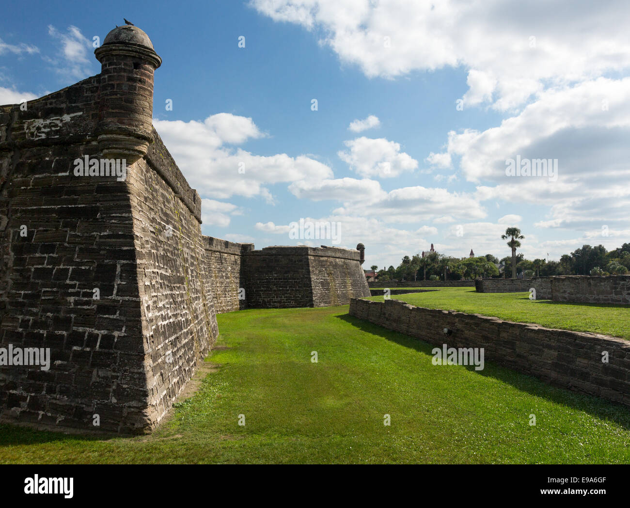 Castillo de San Marcos de San Agustín, FL. Foto de stock