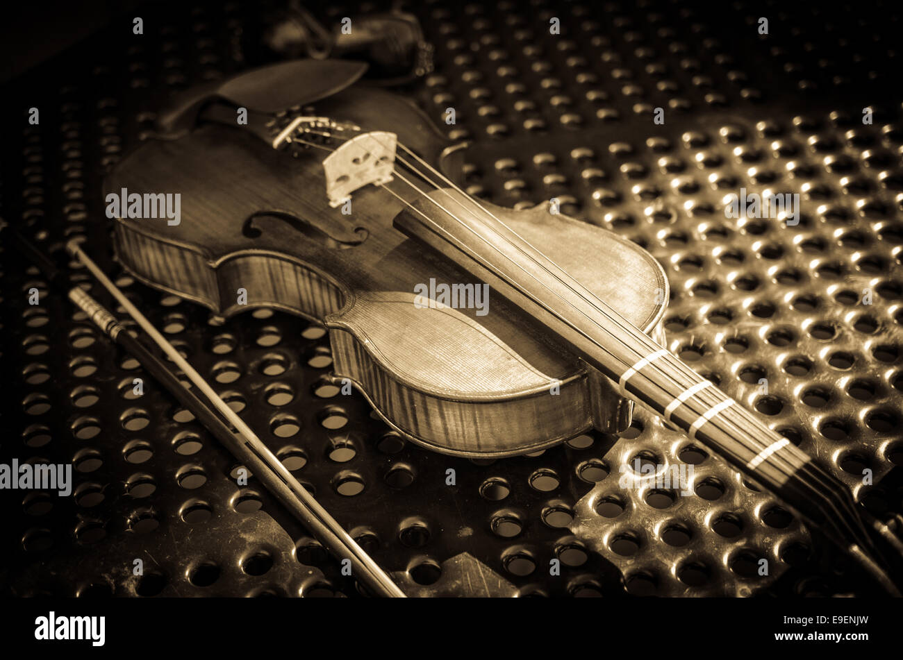 Un violín violín. Foto de stock