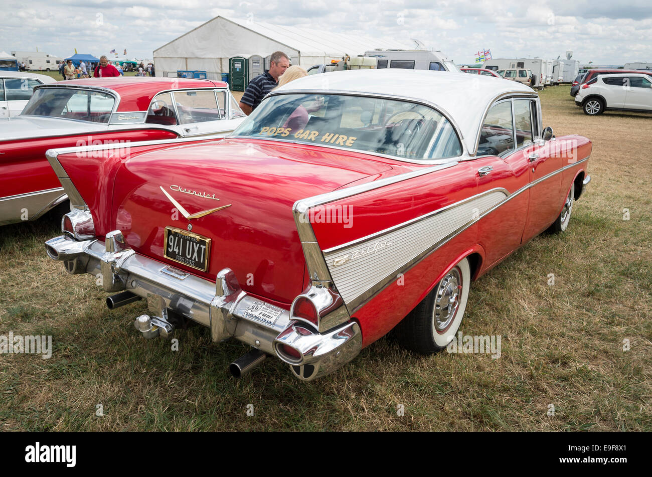 Chevrolet BELAIR coches americanos de los años 1950 Fotografía de stock