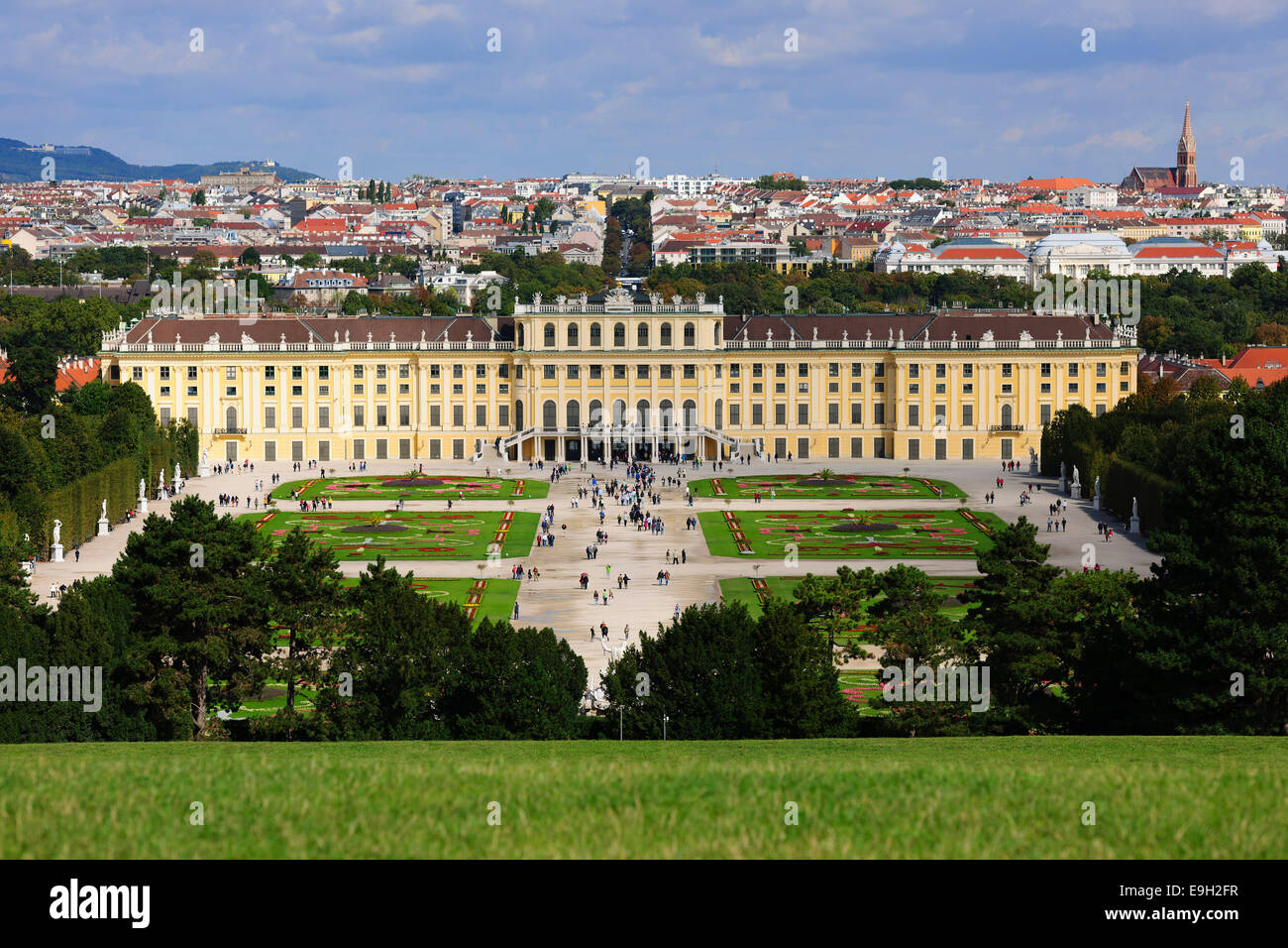 Schloss Schönbrunn Palace, Viena, Austria Foto de stock