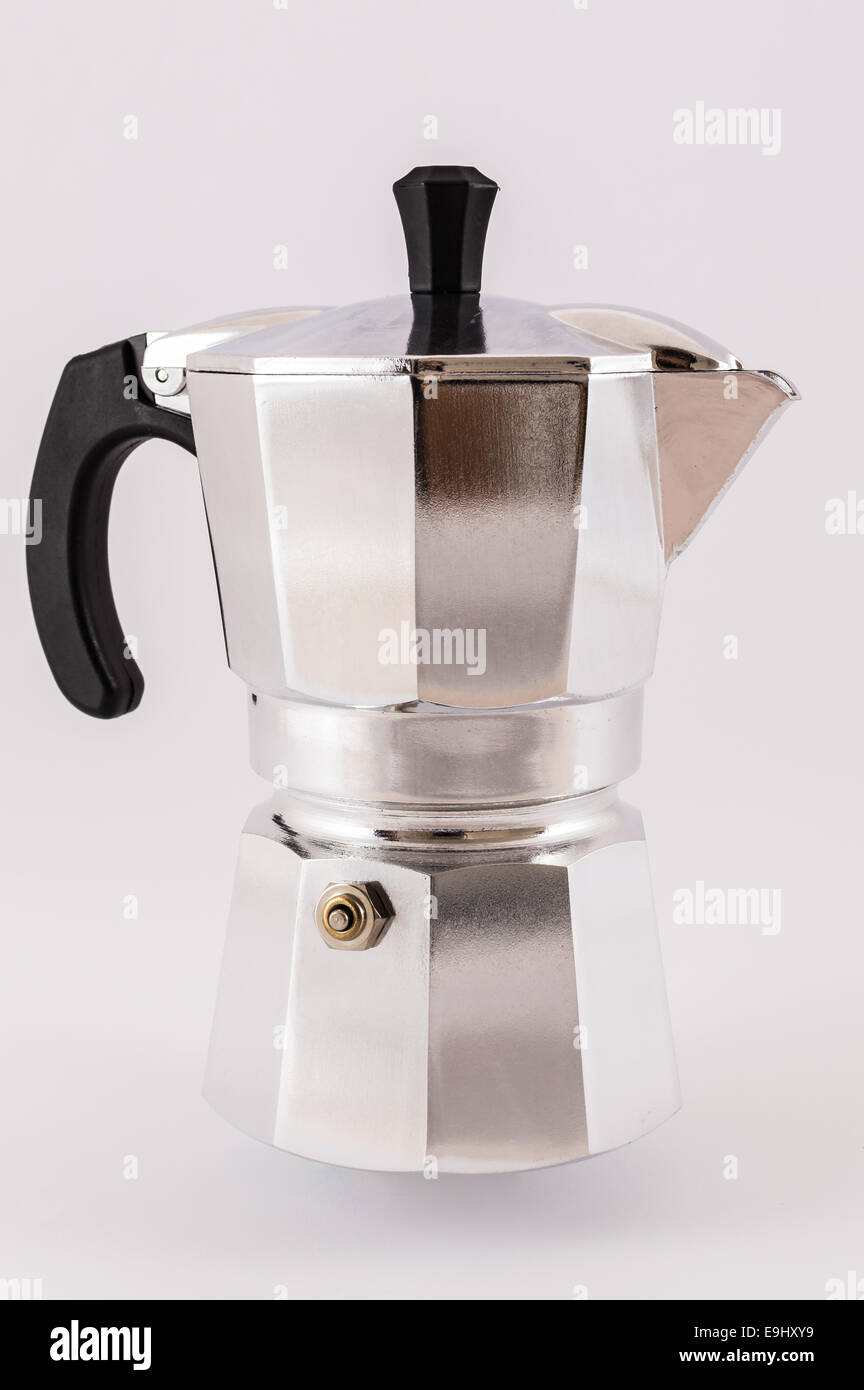 Cafetera Espresso en estufa Fotografía de stock - Alamy