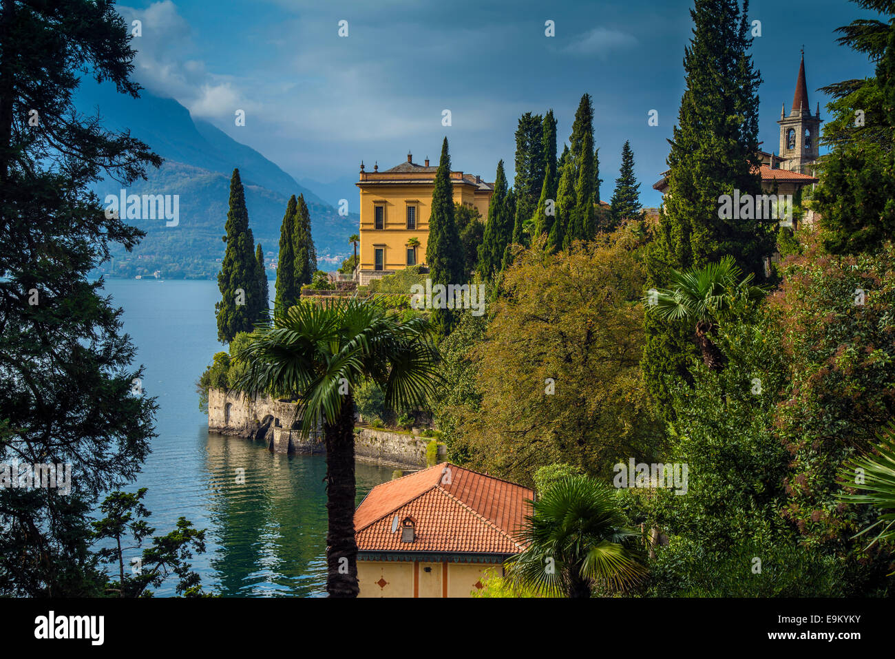 Villa Monastero, Varenna, el Lago de Como, en Lombardía, Italia Foto de stock