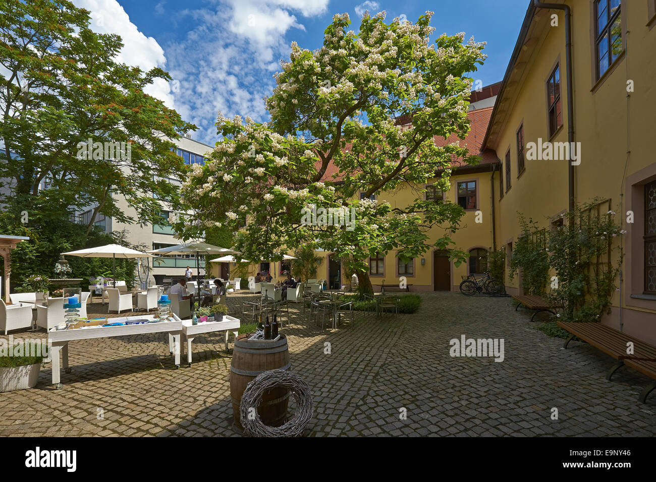 Haendel House en Halle, Alemania Foto de stock