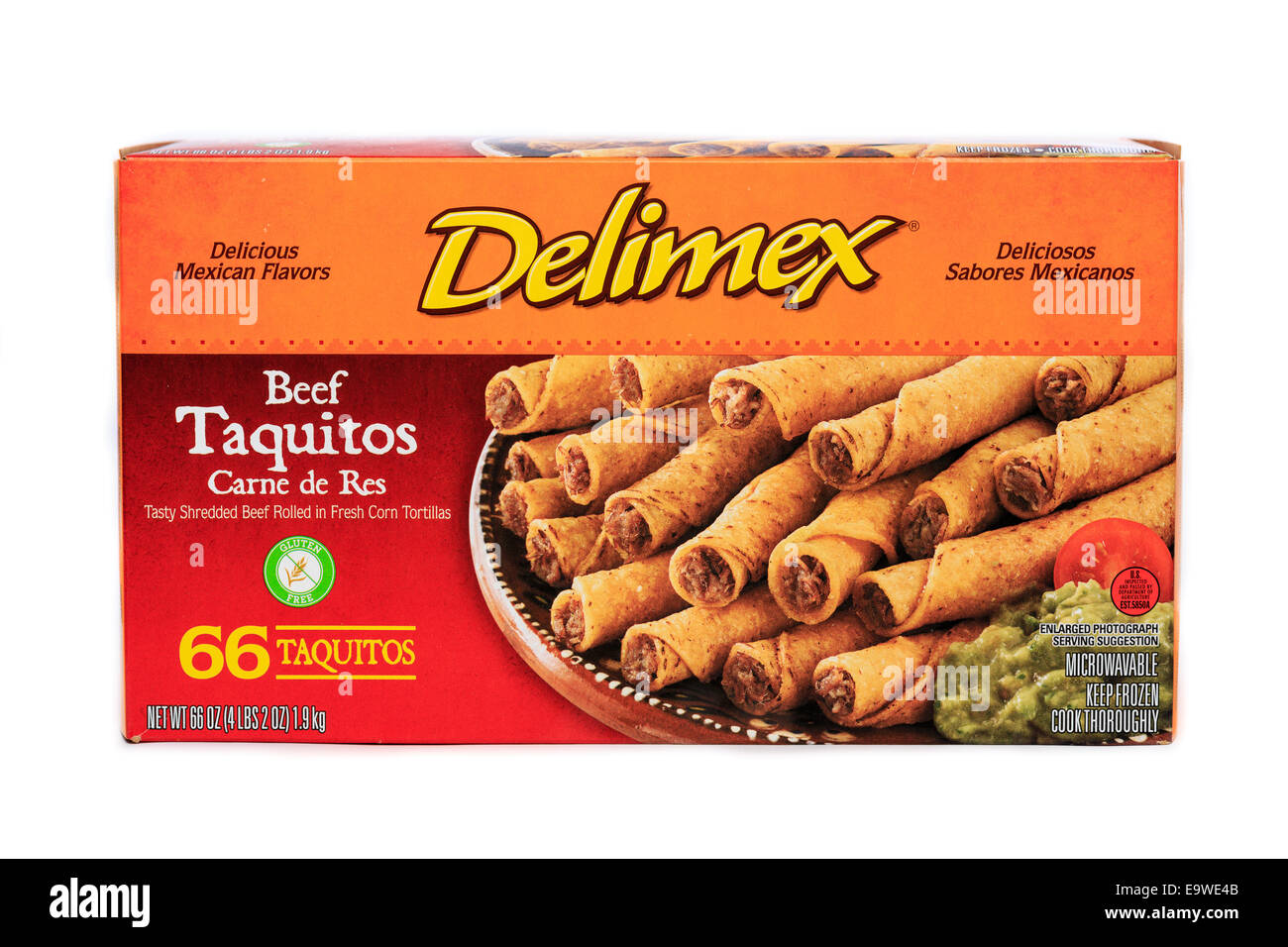 Costco caja masiva de carne Taquitos Delimex Fotografía de stock Alamy