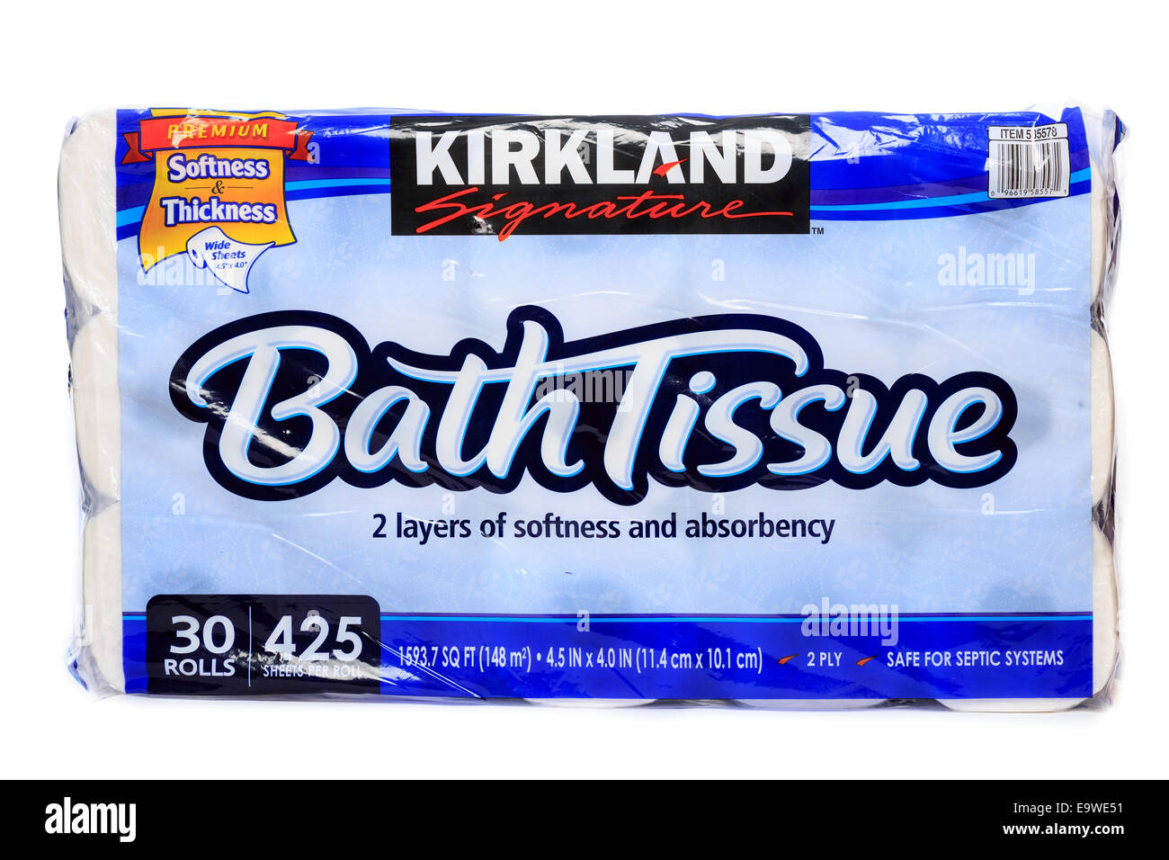 Costco de sacos a granel de Kirkland Signature Bath tejido con 30 rollos de papel  higiénico Fotografía de stock - Alamy
