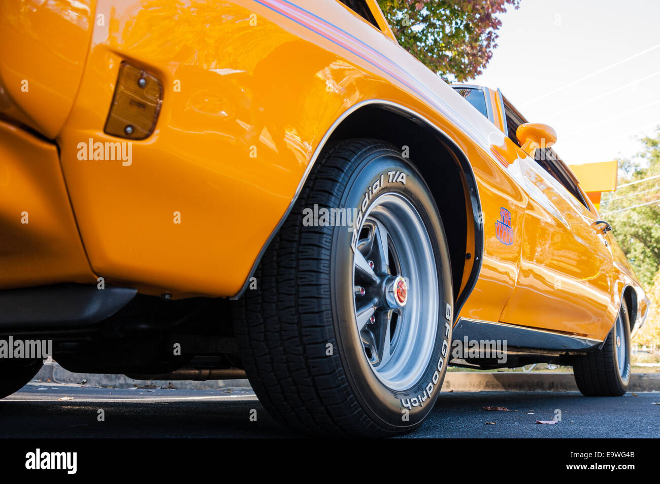 Super elegante, Pontiac GTO 'Juez' músculo coche en los hombres de gracia Car Show en Snellville, Georgia, EE.UU. Foto de stock