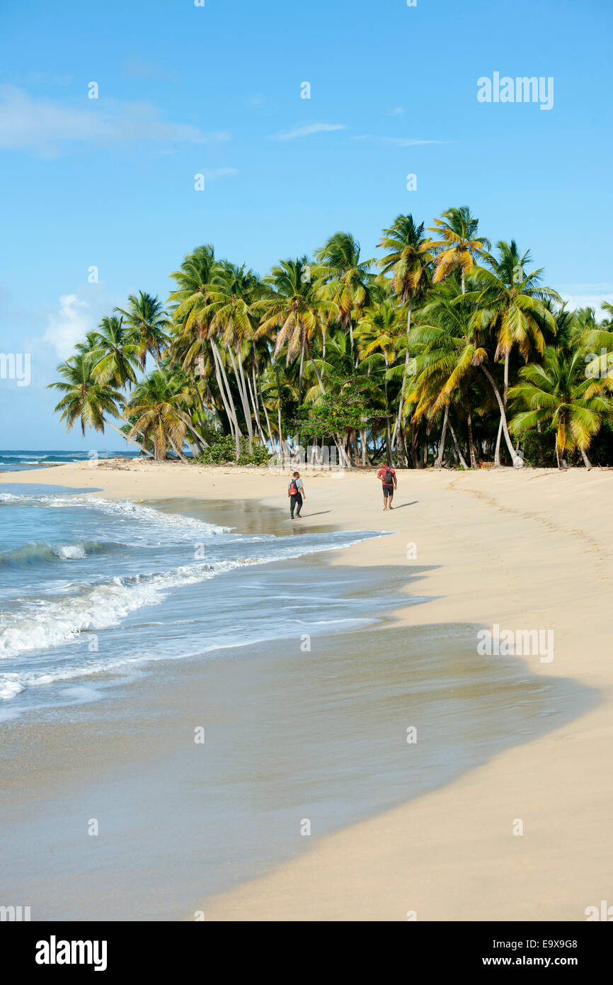 Dominikanische Republik, Osten, el Cedro, Strand Playa Limón Foto de stock